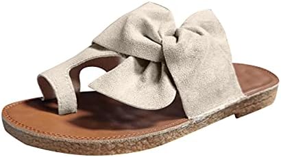 Papuče za žene Ljeto Ležerne prilike otvorene pjeteske dijapozitive Učvršćivača Comfy ravne sandale Slipper