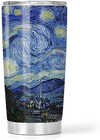 Vincent Van Gogh zvjezdani noćni noćni čelik Tumbler 20oz putna krigla