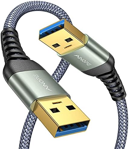 AINOPE USB 3.0 a za muški kabl, [6.6 FT] USB kabl [nikad ne pukne] USB muški na muški kabl Dvostruki kraj