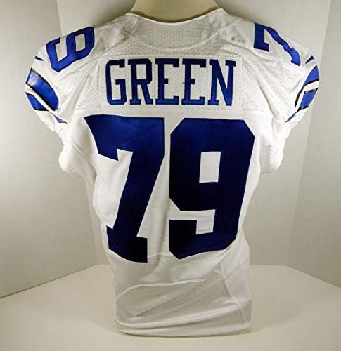 2015 Dallas Cowboys Chaz Green # 79 Igra Izdana bijeli dres - nepotpisana NFL igra rabljeni dresovi