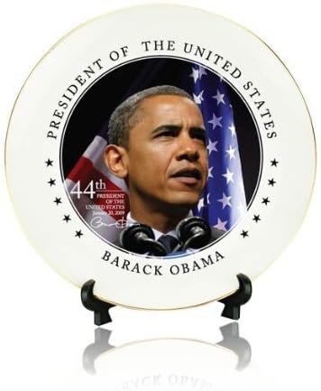 DM Barack Obama 8-inčni keramički predsjednički ukrasni tanjir sa poklon kutijom Obama za Ameriku