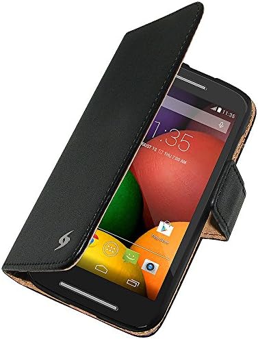 Amzer Flip Case Folio poklopac sa utorom za kreditnu karticu za Motorola Moto E XT1022 - Maloprodajna ambalaža-Crna