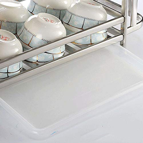N / A 2 slojna zgušnjava od nehrđajućeg čelika za sušenje sušenja kuhinjska polica s policama za sudoper