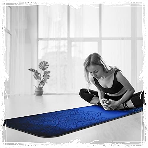 Millenti Vježba Yoga Mat Non-Slip-6mm višenamjenski antilop & amp; teksturirana TPE yoga Mat sa trakom za