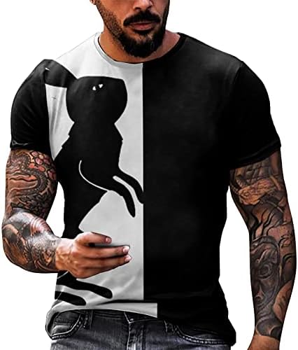Dnevna košulja Douhen St Patricks Muške modni casual festival 3D digitalni ispis Pulover s kratkim rukavima