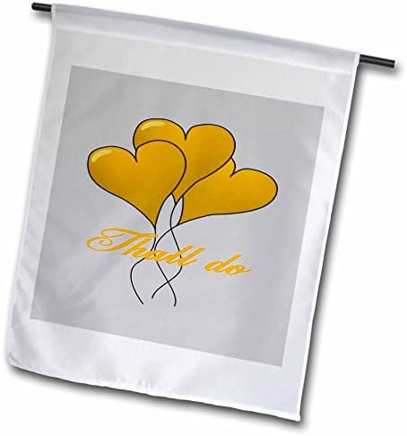3dRose Thall da li Yorkshire Tyke romantičan kompliment raskošan žuta-zastave
