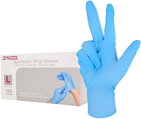 Coyacool rukavice za jednokratnu upotrebu velike rukavice od mješavine nitrila i vinila, bez lateksa, 4