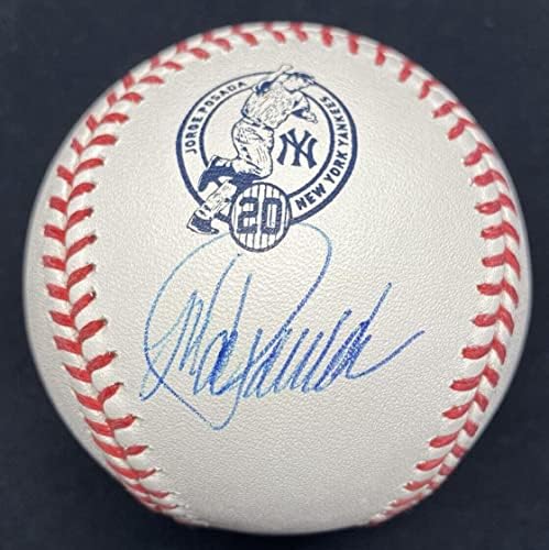 Jorge Posada potpisan logotip za penziju Baseball Steiner Sports MLB Holo - autogramirani bejzbol