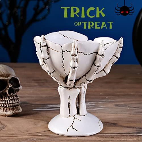 Halloween Candy Bowl, smola horor Halloween Witch hand Candy snack Holder, Party Table snack Treat Dish