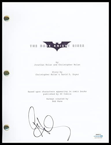 Anne Hathaway The Dark Knight Rises autogram potpisan scenario scenario Acoa