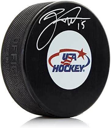 Jack Eichel USA Hockey s autogramom Hockey Puck-autogramom NHL Paks