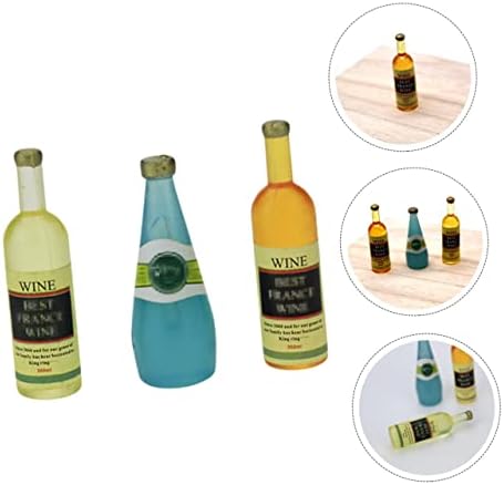 Toyvian 3pcs simulacijski vinski vinski pribor za tablicu Mini piće Desk topper minijaturni ukrasi minijaturni