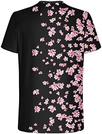 Muški cvjetni print T majice Havajska majica na plaži Casual Dnevni odmor Tee majica kratkih rukava Crew