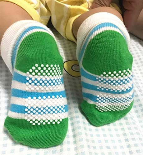 9 pari bebe dječake novorođenče za novorođenčad, dječake, dječake za dijete protiv klizanja pamučne čarape