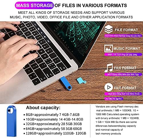 LMMDDP Black USB Flash Drive 64GB 128GB 32GB Vodootporni olovka 16GB 8GB Flash USB 2.0 USB stick