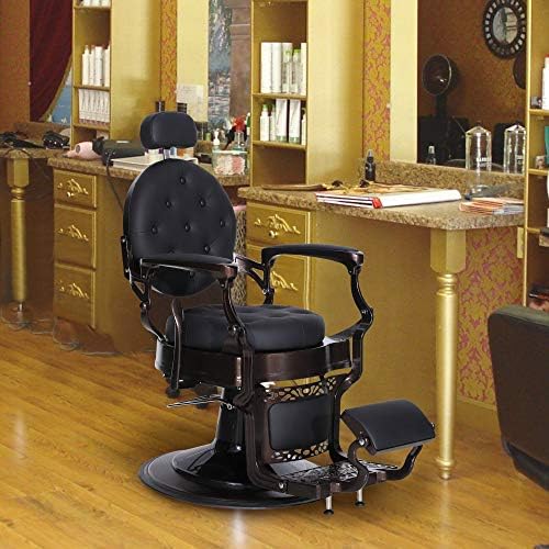 BarberPub Heavy Duty Metalna Berberska Stolica Za Sve Namjene Hidraulični Naslonjeni Salon Beauty Spa Stolica