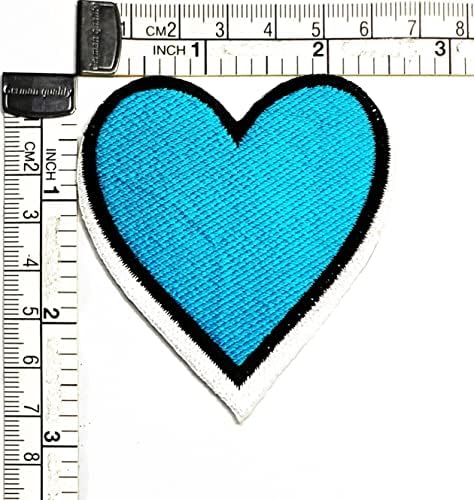 Kleenplus 3kom. Plavo srce Patch slatka lijepa Ljubav Srce crtane naljepnice zanati Umjetnost šivanje popravak