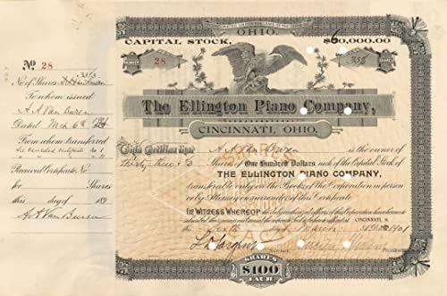 Elington Piano Co. - Certifikat Zaliha