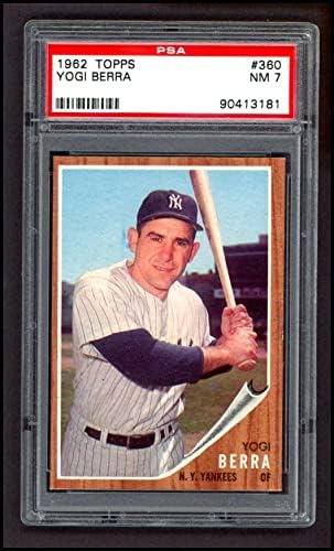 1962 TOPPS 360 Yogi Berra New York Yankees Psa Psa 7,00 Yankees