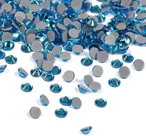SS12 1440PCS Aquamarine Hotfix Rhinestones Flatback Glass Crystal Strass Gvožđe na kamen za odjeću za odjeću