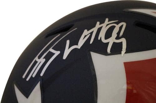 JJ Watt Autographed / potpisan Houston Texans F / S AMP kaciga JSA 28993-NFL kacige sa autogramom