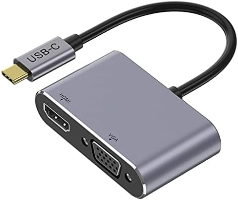 PBKINKM USB C VGA adapter za notebook TIP C do kabela 4K pretvarač USB tipa C VGA Splitter Hub Dock