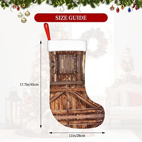 PSVOD Barn vrata Nova Godina Božić Dan dekorativne čarape visi Božić čarape
