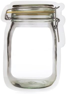 Kikkerland Extra Small Mason Jar Stand-Up torbe sa zatvaračem-Set od 6 komada
