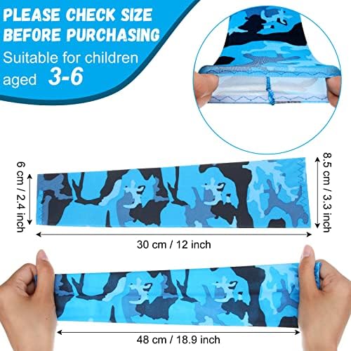 Yahenda 10 pari rukavi za djecu kamuflažni čvrsti mališani navlake za UV zaštitu za djecu hlađenje Antiklizni