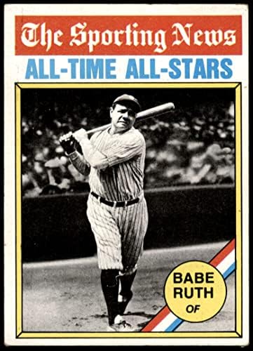 1976 TOPPS 345 All-Stars Babe Ruth New York Yankees VG Yankees