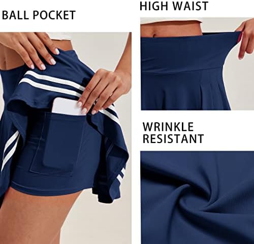 Pinspark nagledne suknje Žene Atletic Golf Skort Actither hawer ugrađene kratke hlače Sport odijelo za vježbanje