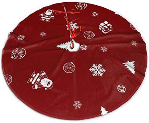 Lveshop veseli božićni ukras božićna suknja drva luksuzna okrugla zatvorena vanjska mat rustikalni Xmas