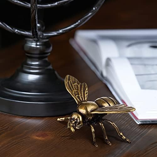 VeeMon 2pcs zlatne pčele figurice mesingane životinjske insekte figurine statue feng shui skulptura Igračke