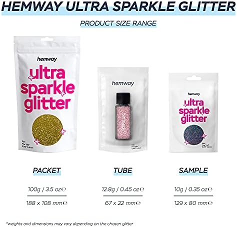 Hemway Premium ultra iskra blista višenamjenska metalik pahuljica za umjetničke zanatske nokti kozmetike