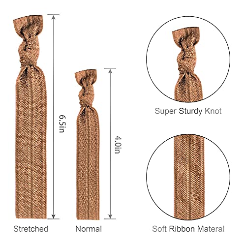 79STYLE 100pcs elastične vezice za kosu trake za kosu za žene bez nabora čvorovi držači za rep Bulk trake