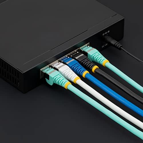 Starch.com 5FT Cat6a Ethernet kabel - nizak dim Zero Halogen - 10 Gigabit 500MHz 100W POE RJ45 S / FTP Blue