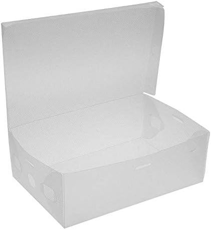 Anncus 10 kom prozirno čiste plastične kutije za obuću kutije za cipele Sklopive cipele Držač predmeta Prozirne