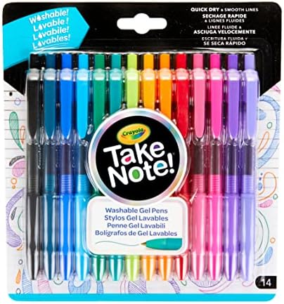 Crayola Gel olovke u boji za bojenje djece i odraslih, perive olovke srednje tačke, 14 računati & amp; obratite pažnju na Highlightere i dvostruke olovke, razne boje, školski pribor, 6 računati