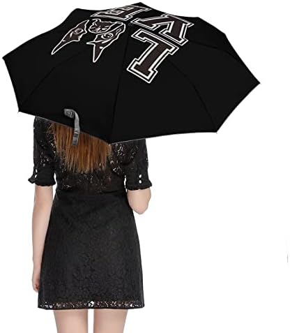 Love Boston terijer Pas Travel Umbrella Windproof 3 Folds Auto Open Close Folding Umbrella for Men Women