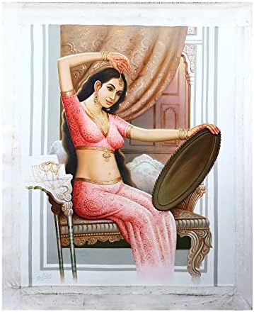 Egzotična Indija Shringaar dama - ulje na platnu