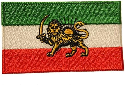Iran perzijski lav stari zeznim zastava vezene željezo na patch greben značku. Veličina: 1,5 x 2,5 inča.new