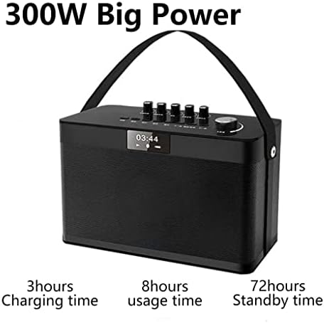 Debeli zvučnik prijenosni bežični Audio uređaj velike snage 300w TWS vanjski zvučnik za Subwoofer