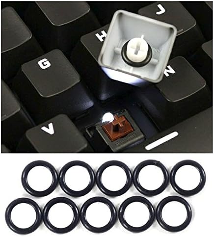 AKWOX alat za izvlačenje kapica za ključeve + 135 kom gumeni prigušivači zvuka O-Prstena za mehaničku tastaturu