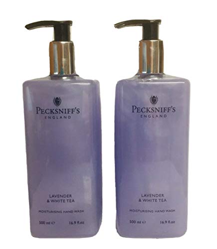 Pecksniffs Set 2 Pecksniff Engleska hidratantna ručno pranje lavande & amp; bijeli čaj 16.9 oz500 ml svaki