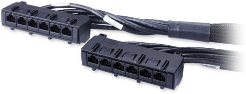 APC 7FT Distributivni kabel podataka CAT6 UTP CMR 6XRJ-45 crni 2,1m
