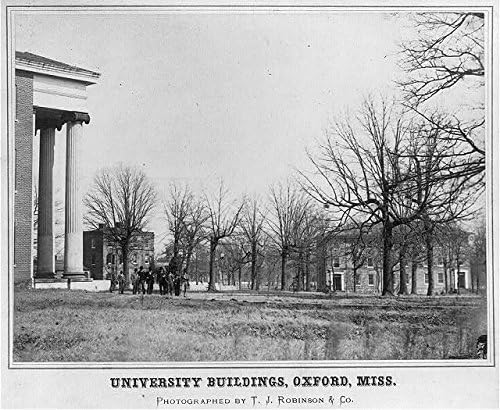 HistoricalFindings Foto: univerzitetske zgrade, Oxford, Mississippi, Univerzitet Mississippi, c1879