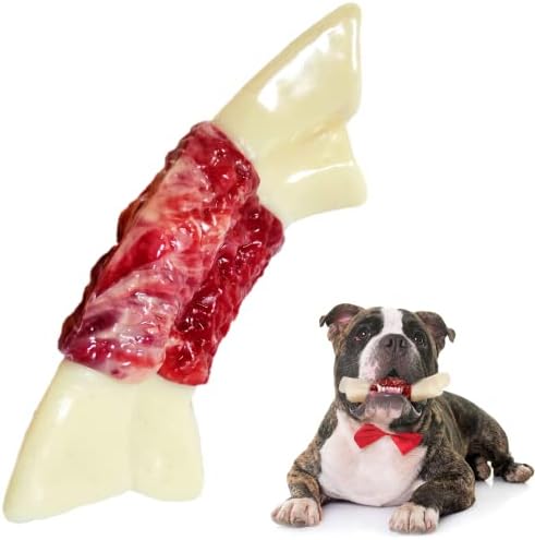 JJXSLF4 igračke za pse za agresivne žvakače, gotovo neuništiva najlonska pasa koštana igračka za veliku