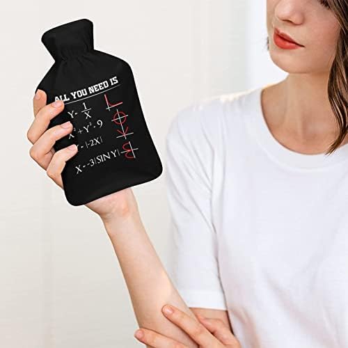 Sve što Vam treba je Love Math flaša za toplu vodu sa mekanim plišanim poklopcem topla gumena torba za ubrizgavanje