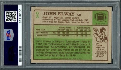 John Elway Rookie Card 1984.