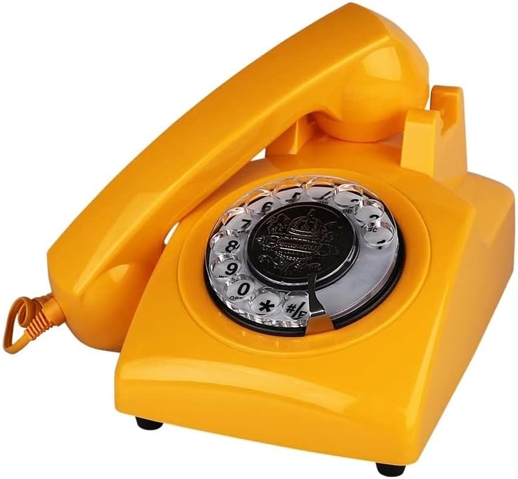 Lhllhl Početna Žičana fiksni telefon Vintage Antikni telefonski biranje telefon sa multifunkcijskim mini